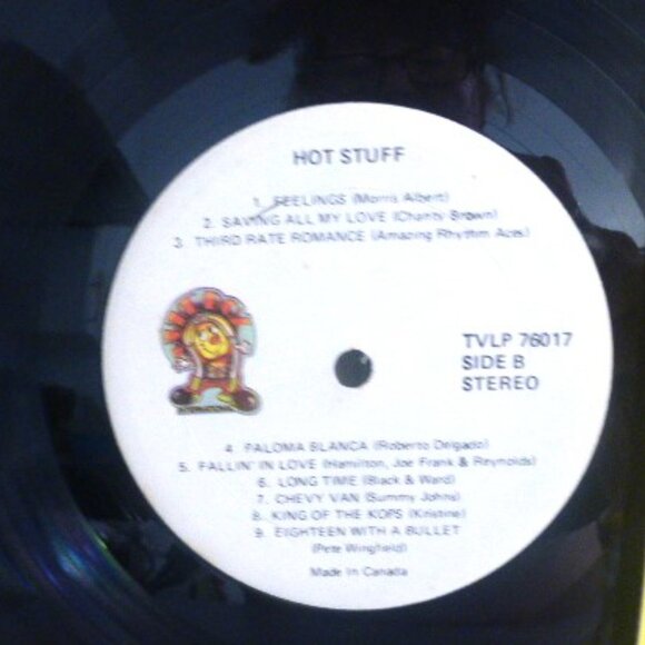 1976 HOT STUFF Record LP Vinyl Record TVLP-76017 Ahed Precision Records Toronto - Picture 4 of 4